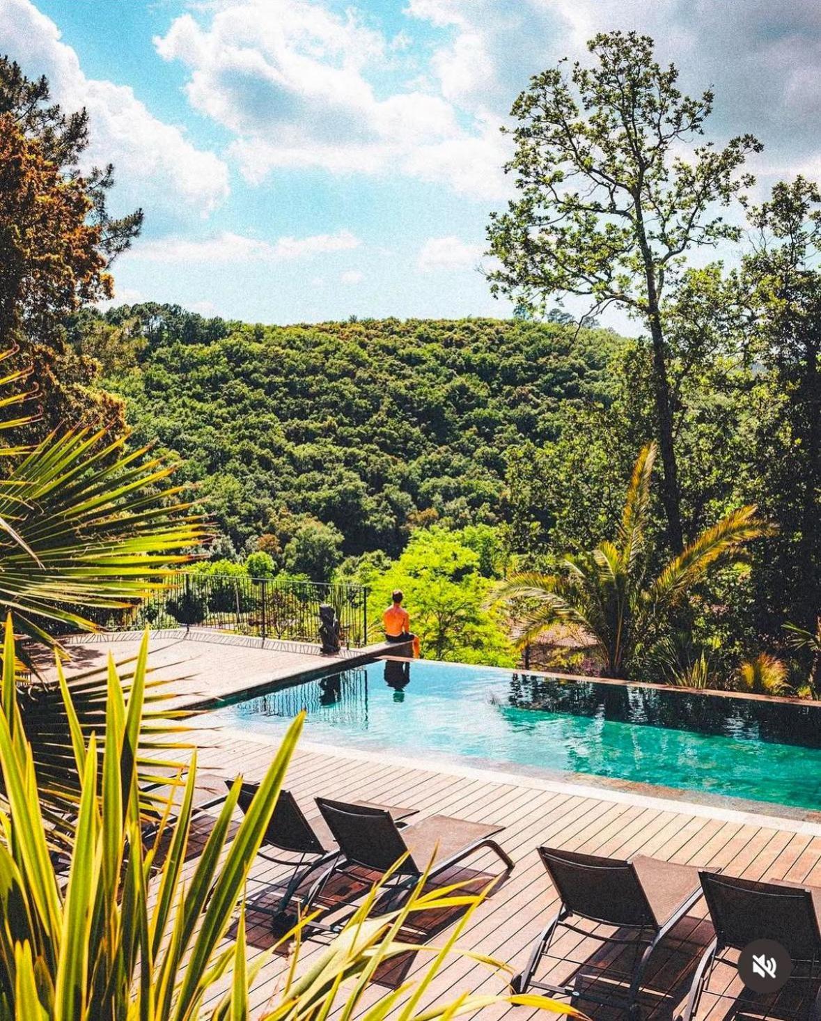 "Les Hauts Du Marquet" - Meuble De Tourisme 5 Etoiles - Gite De Groupe 15 Personnes En Cevennes - Piscine A Debordement - Balneo - Sauna - Nature Saint Jean du Pin エクステリア 写真
